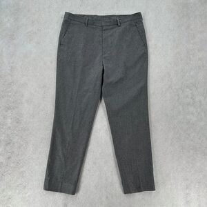 Boss Hugo Boss Pants Mens 36R Dress Marled‎ Gray Work Flat Front Tweed Tapered
